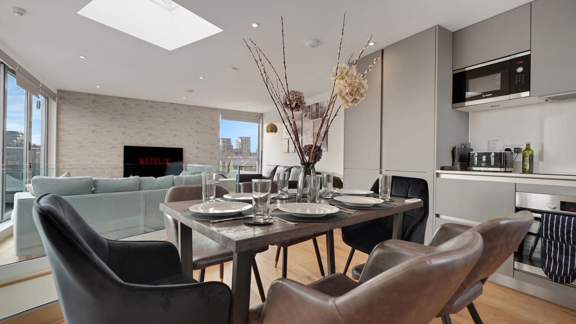 Modern And Spacious Penthouse Apartment In Putney With Free Parking Londýn Exteriér fotografie