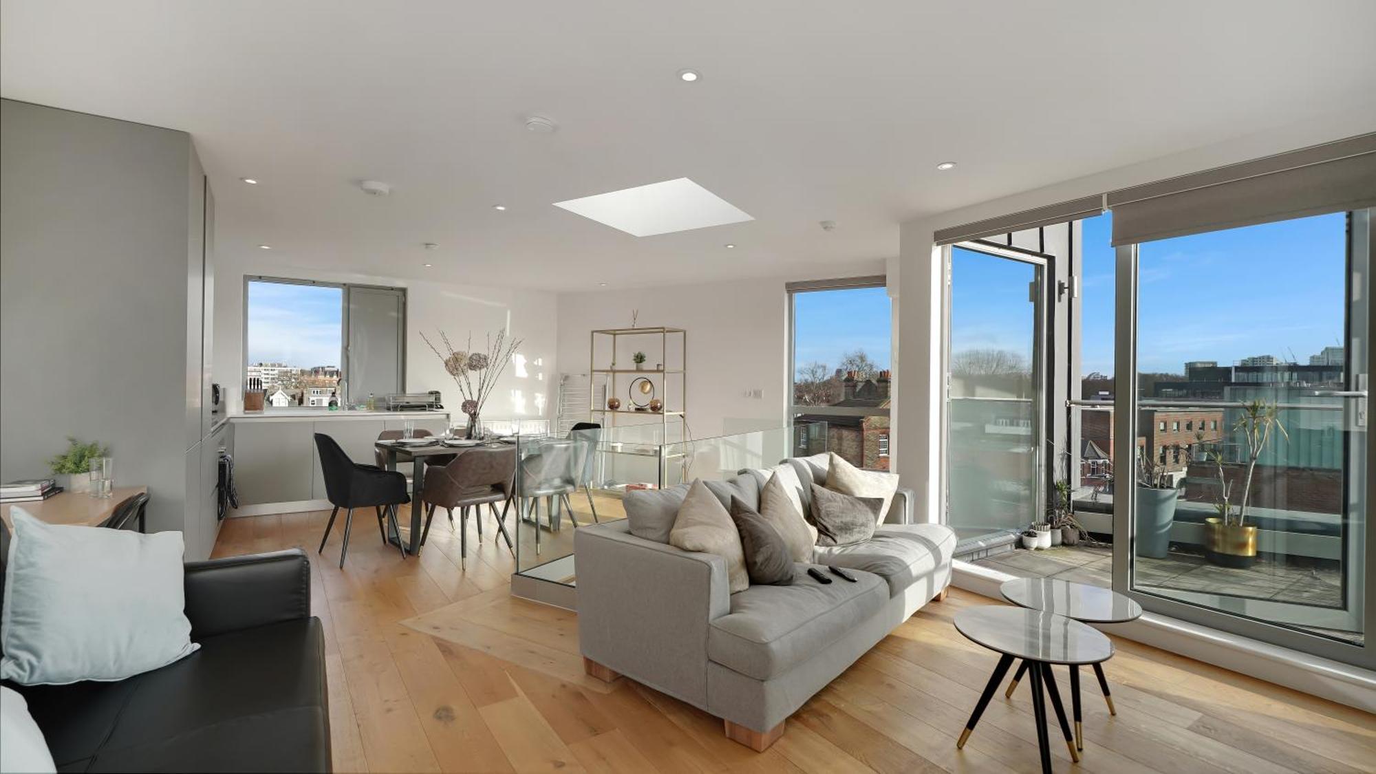 Modern And Spacious Penthouse Apartment In Putney With Free Parking Londýn Exteriér fotografie